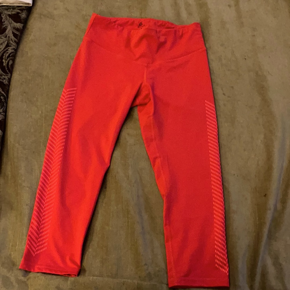 RED CHAMPION WORK OUT PANTS